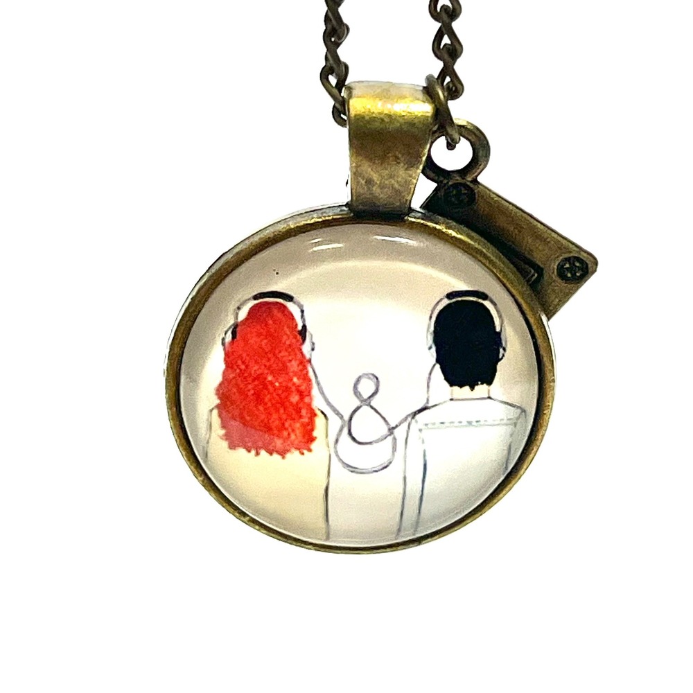 Eleanor & Park Inspired Necklace Cassette Tape Charm Bronze Tone Bookish Jewelry